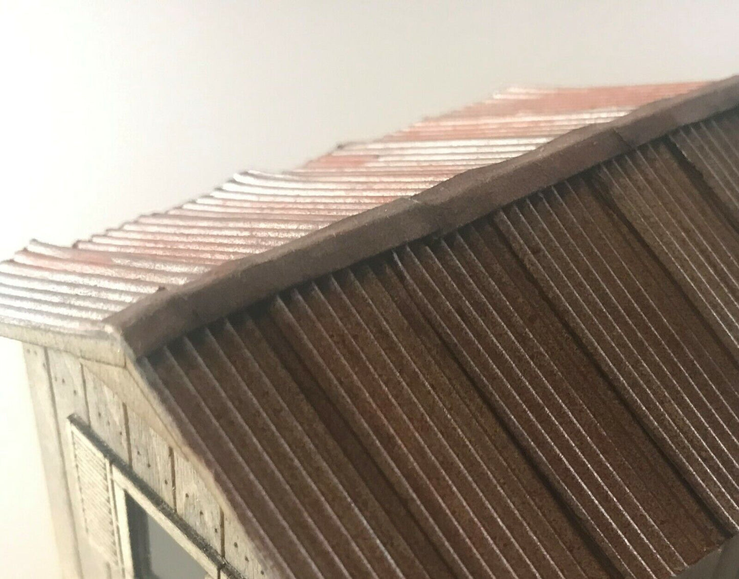 S Scale Corrugated Metal Roofing - Paper - 1/64 1:64 Scale